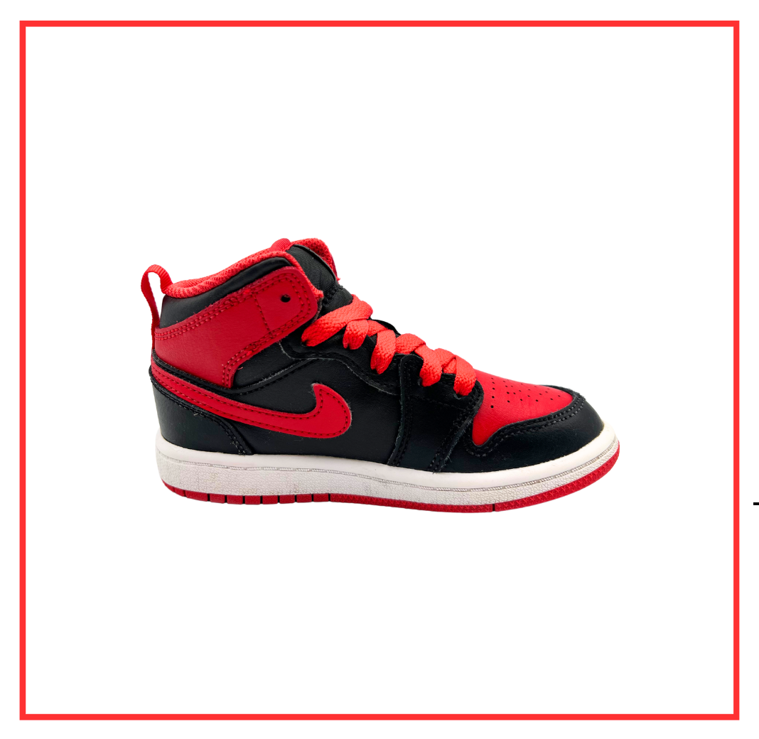 Air Jordan 1 Mid Alternate Bred (PS) (Preloved) UK 10.5C