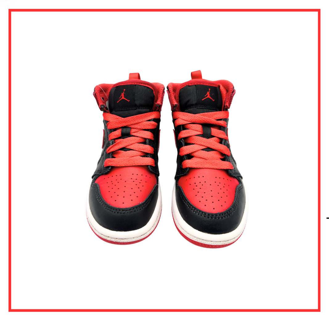Air Jordan 1 Mid Alternate Bred (PS) (Preloved) UK 10.5C