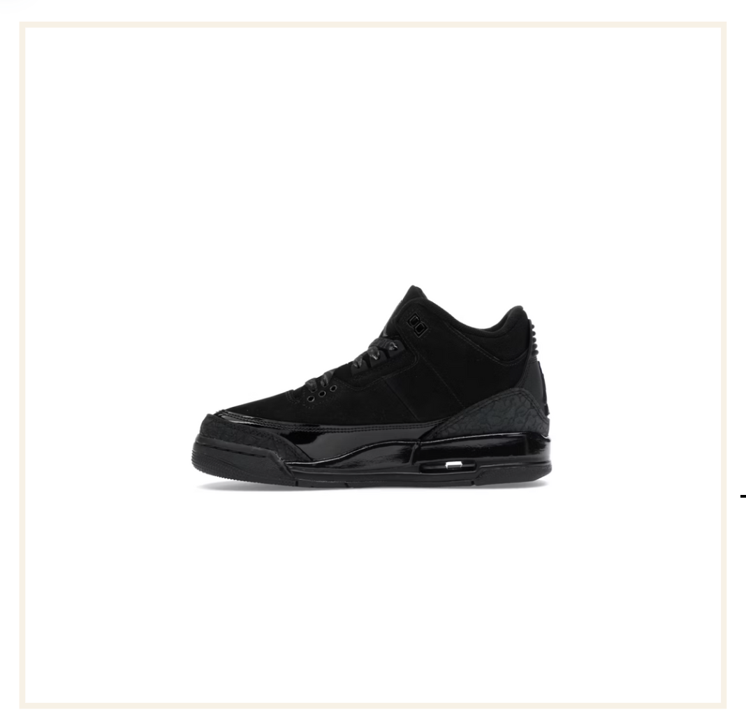 Air Jordan 3 Retro Black Cat (GS) (2025)