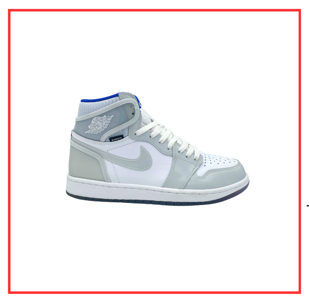 Air Jordan 1 High Zoom White Racer Blue (Preloved) UK 9