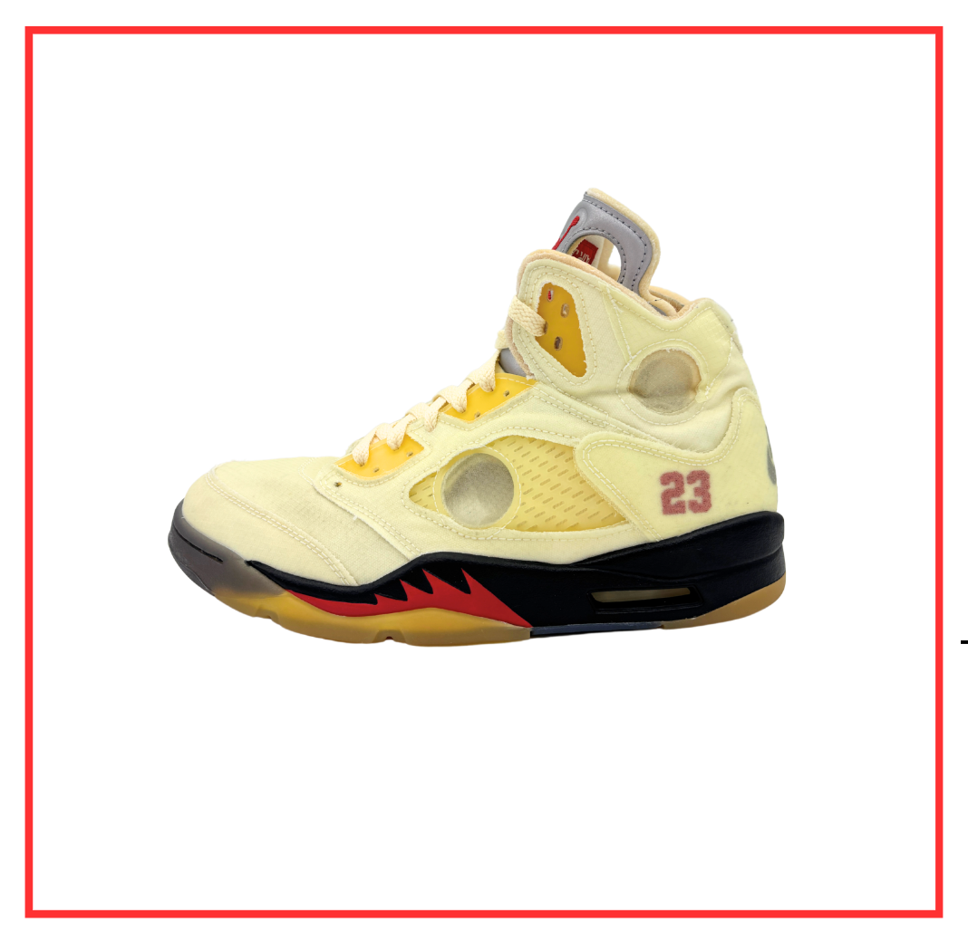 Off-White™️ x Air Jordan 5 SP Sail (2020) (Preloved) UK 8
