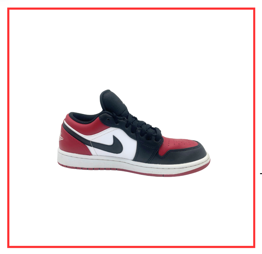 Air Jordan 1 Low Bred Toe (2021) (Preloved) UK 6.5