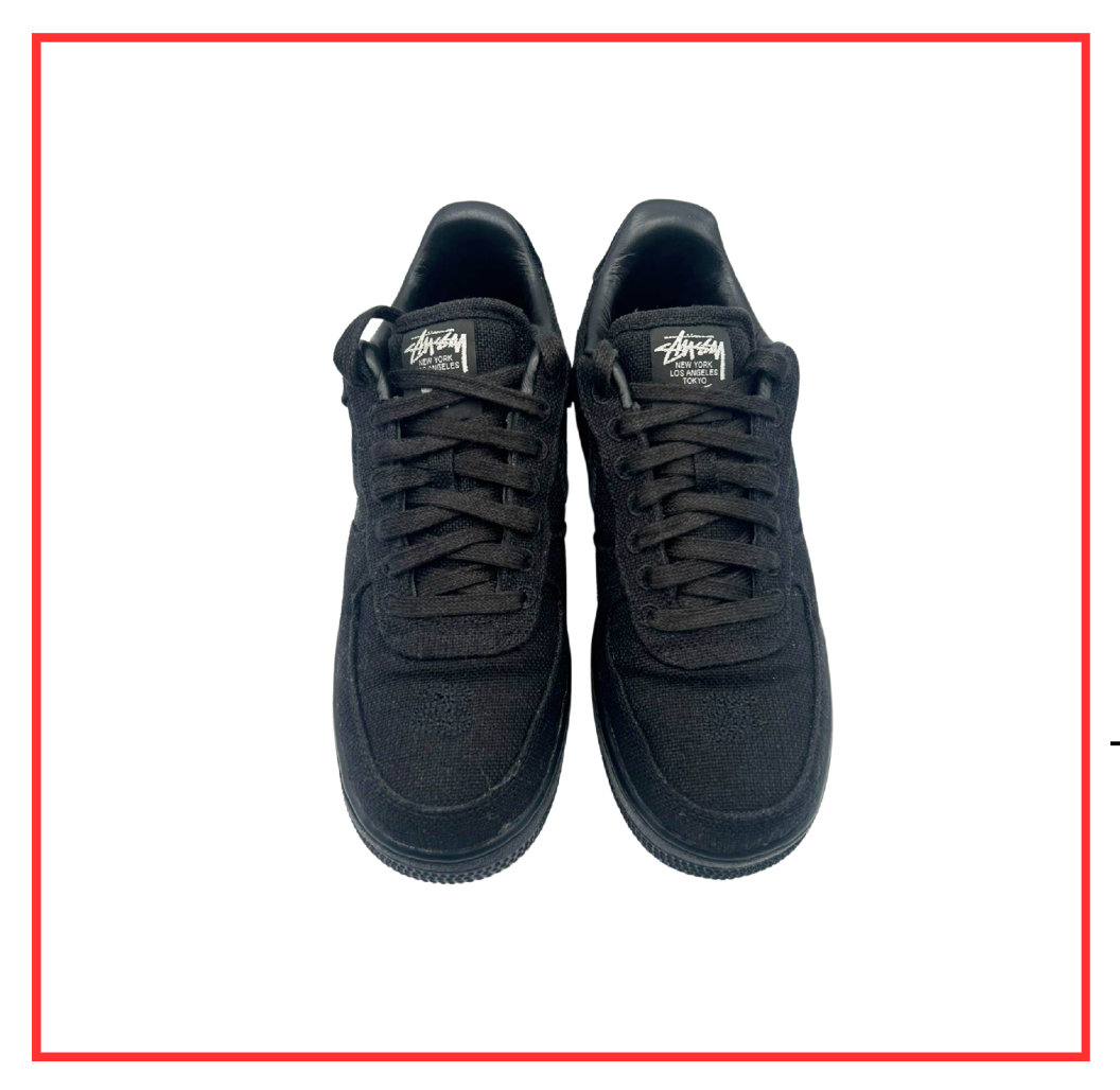 Nike Air Force 1 Low Stussy Black (Preloved) UK 6.5