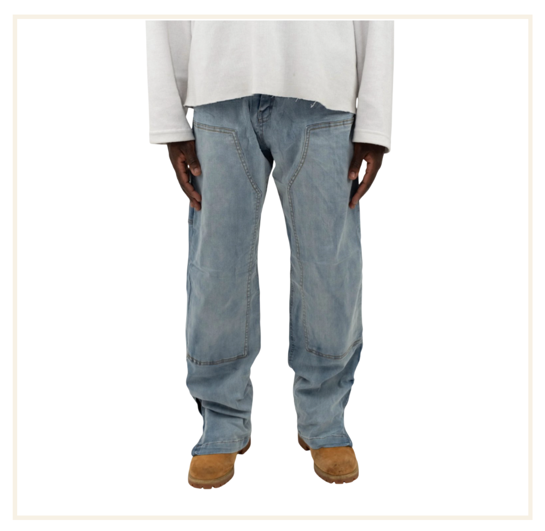SUAVO WORLD Flare Carpenter Blue Denim