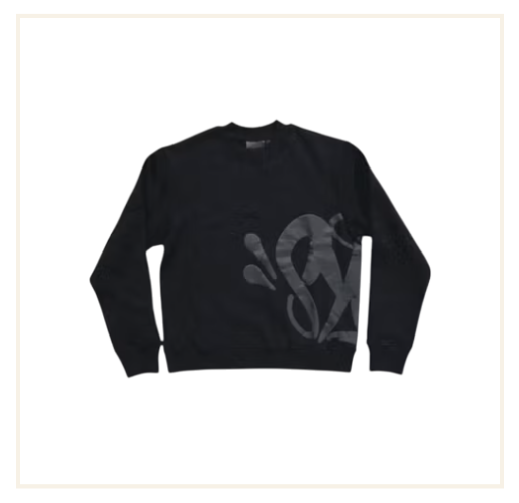Syna Crew Sweat Black