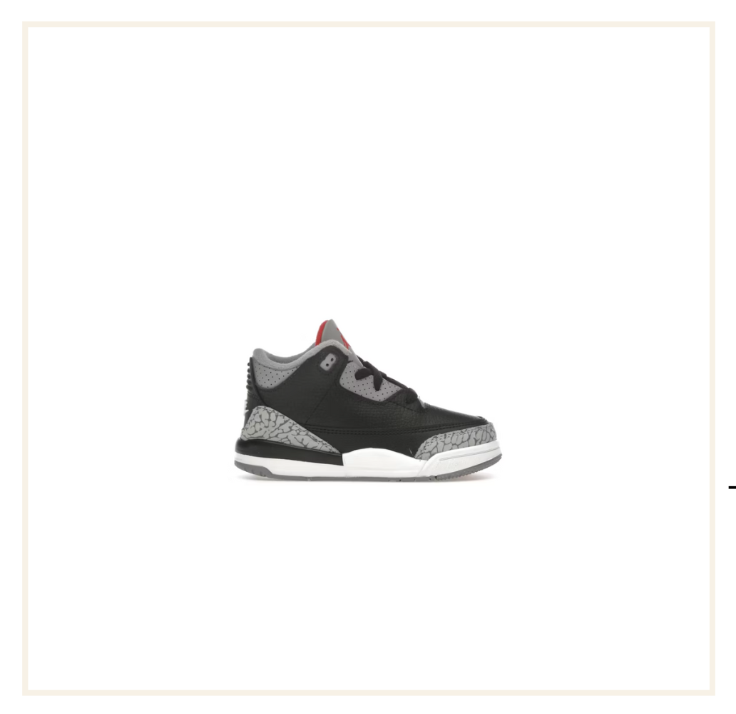 Air Jordan 3 Retro Black Cement (2024) (TD)