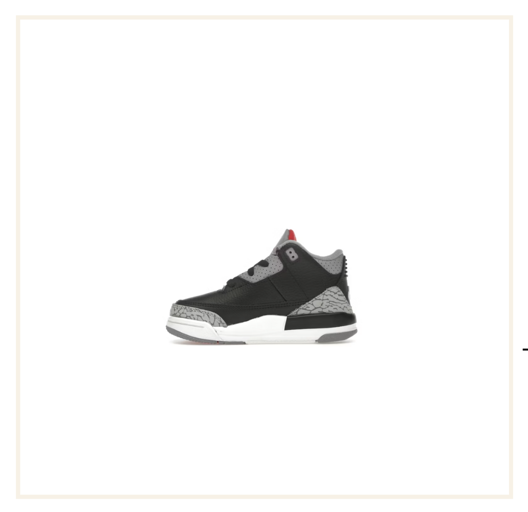 Air Jordan 3 Retro Black Cement (2024) (TD)
