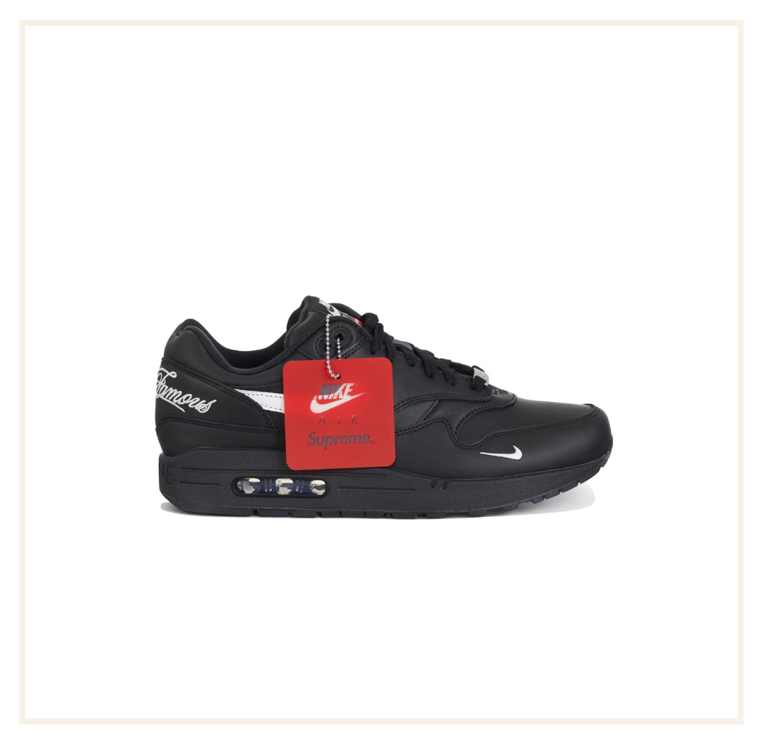 Nike Air Max 1 '87 SP Supreme Black White
