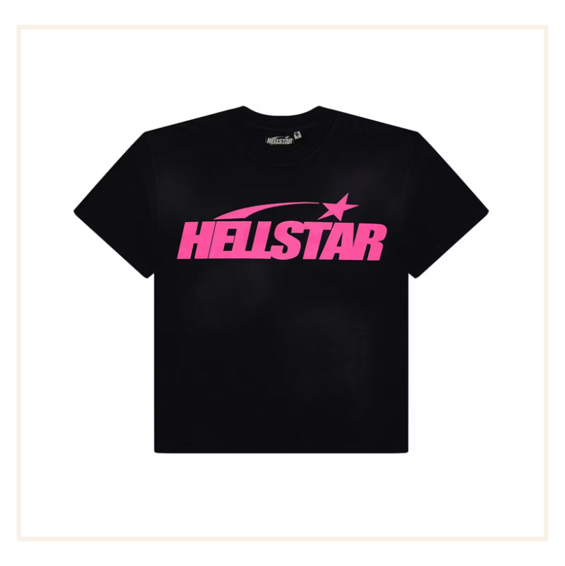 Hellstar Classic T-Shirt Black Pink (Regular Print)