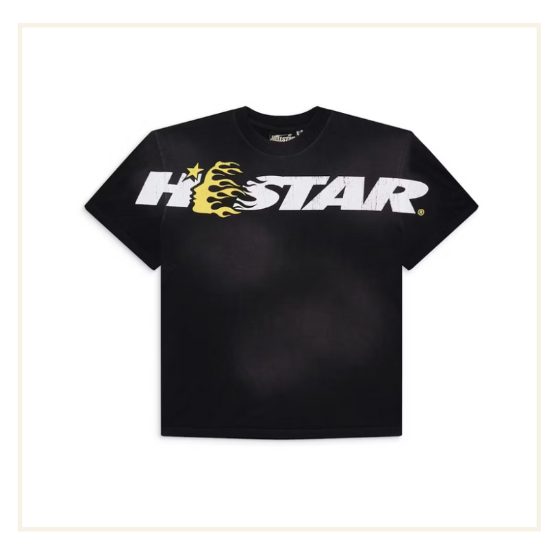 Hellstar Studios Carton Logo T-Shirt Yellow