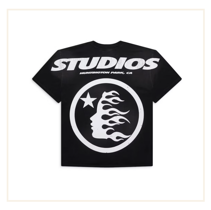 Hellstar Studios Carton Logo T-Shirt Yellow