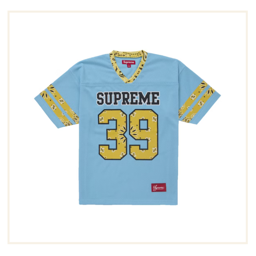 Supreme Bandana Football Jersey Blue