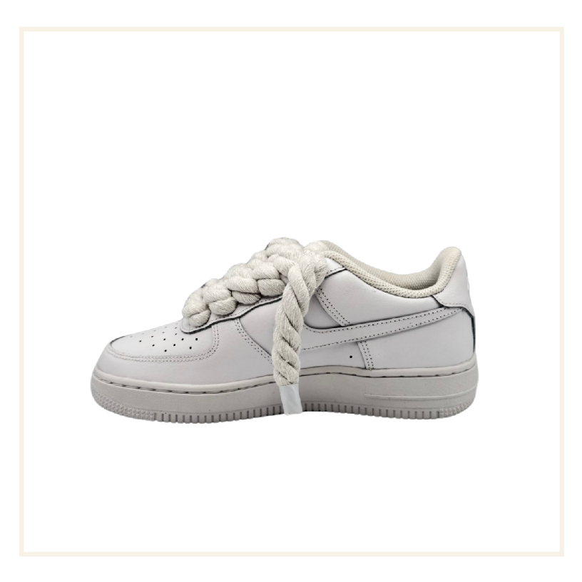 Nike Air Force 1 Low White Rope Lace UK 5 (GS)
