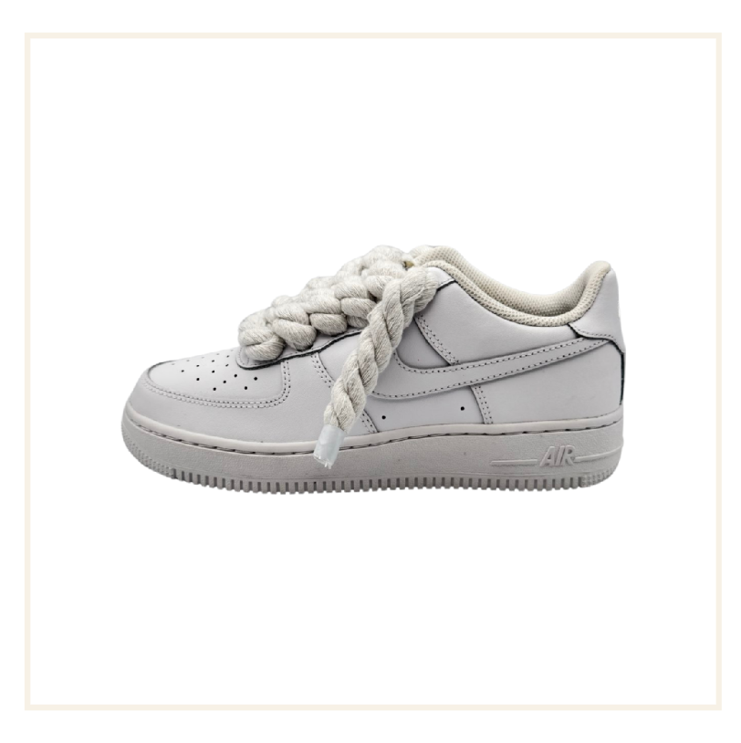 Nike Air Force 1 Low White Rope Lace UK 5 (GS)