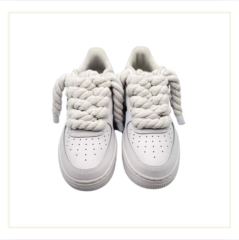 Nike Air Force 1 Low White Rope Lace UK 5 (GS)