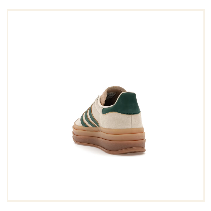 adidas Gazelle Bold Magic Beige Collegiate Green (W)