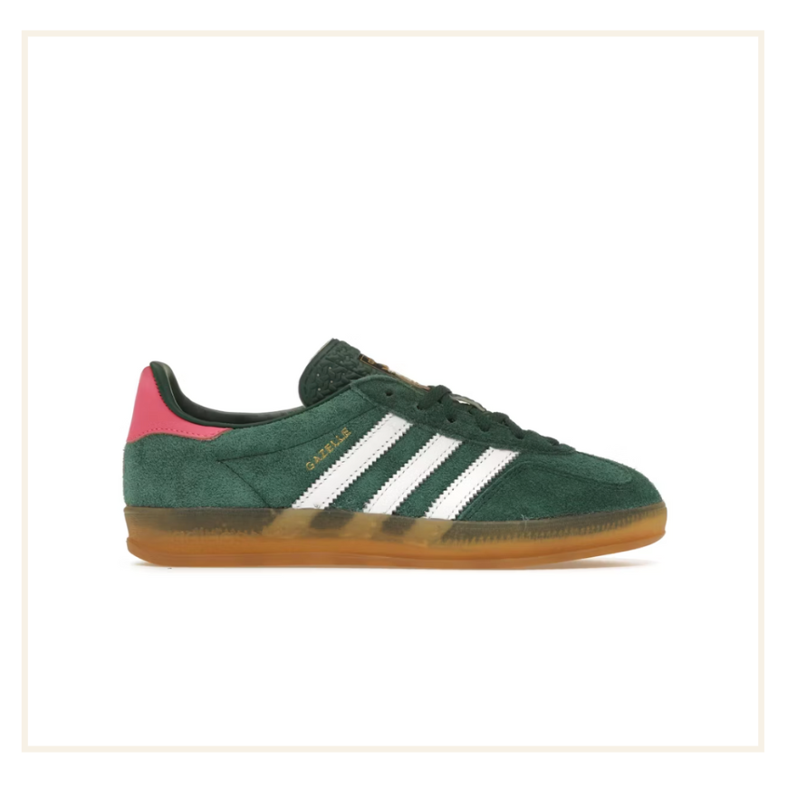 adidas Gazelle Indoor Collegiate Green Lucid Pink (W)