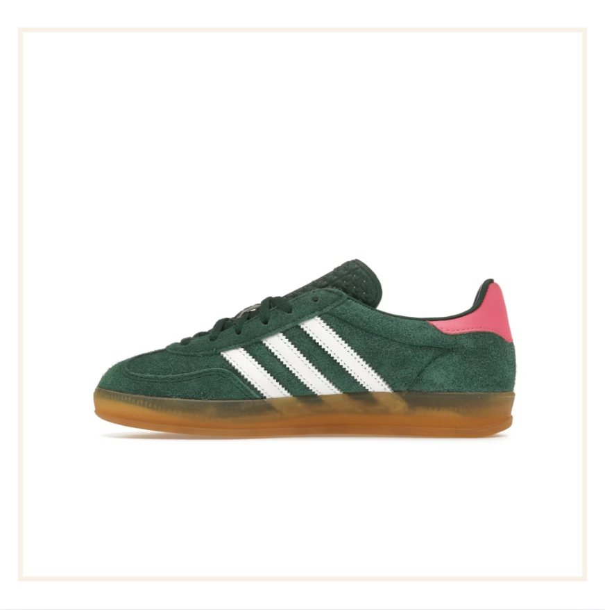 adidas Gazelle Indoor Collegiate Green Lucid Pink (W)