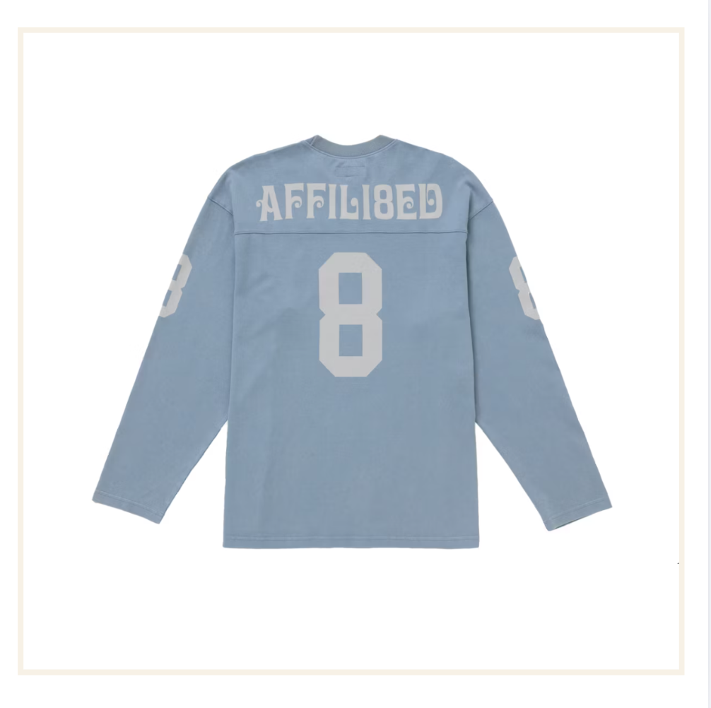 Supreme Affliated L/S Football Top Dusty Blue