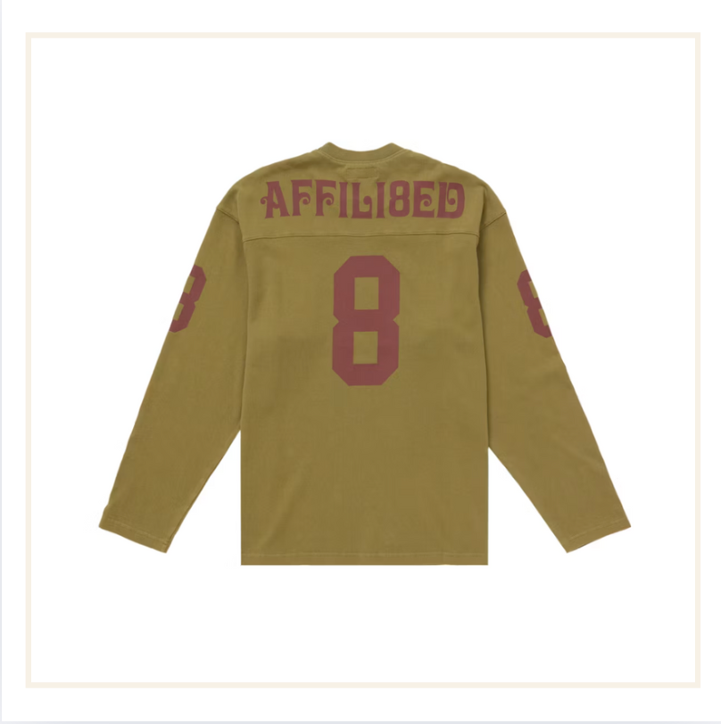 Supreme Affliated L/S Football Top Light Olive