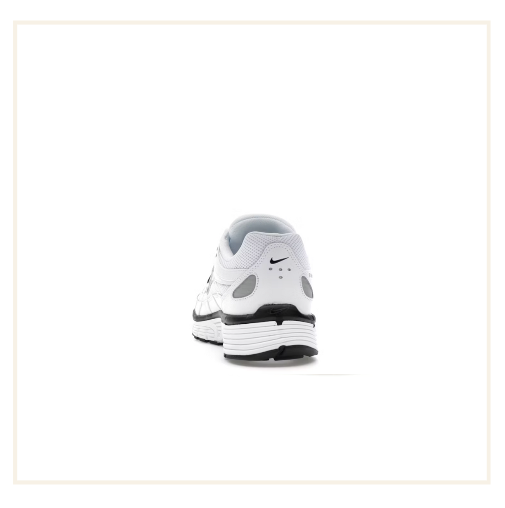 Nike P-6000 White Metallic Silver Black