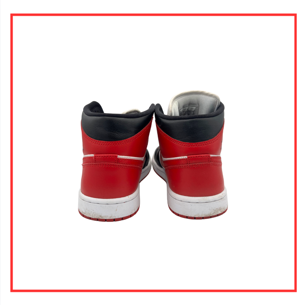 Air Jordan 1 Mid Alternate Bred Toe (W) (Preloved) UK 6