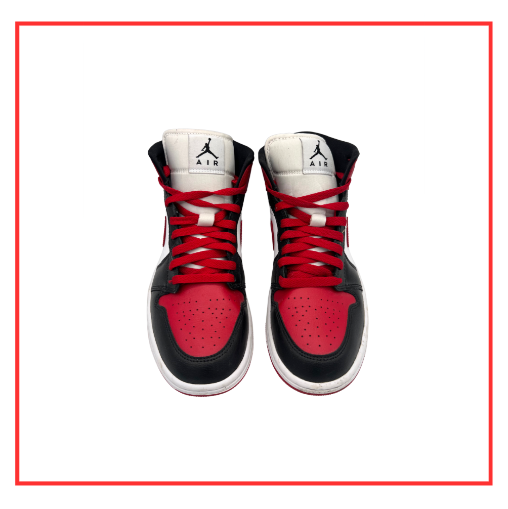 Air Jordan 1 Mid Alternate Bred Toe (W) (Preloved) UK 6