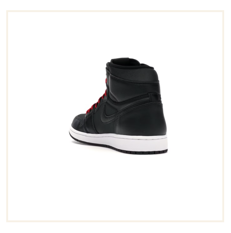 Air Jordan 1 Retro High Black Satin Gym Red