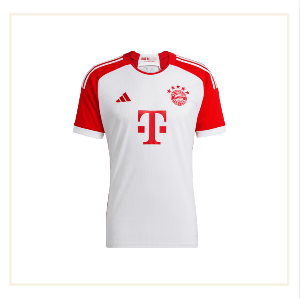 adidas FC Bayern 2023/24 Home Shirt and this