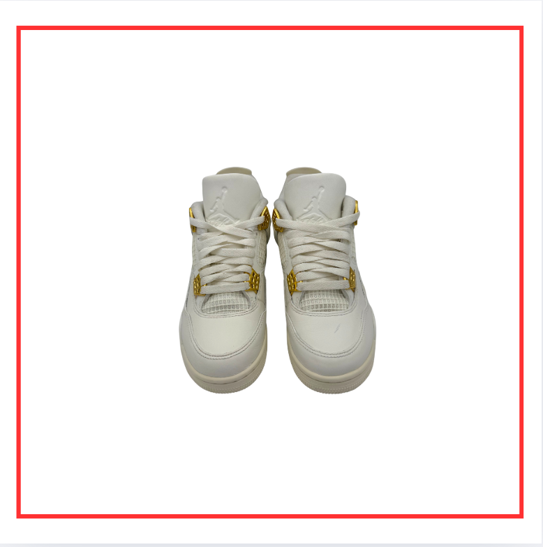 Air Jordan 4 Retro Metallic Gold (W) (Preloved) UK 3