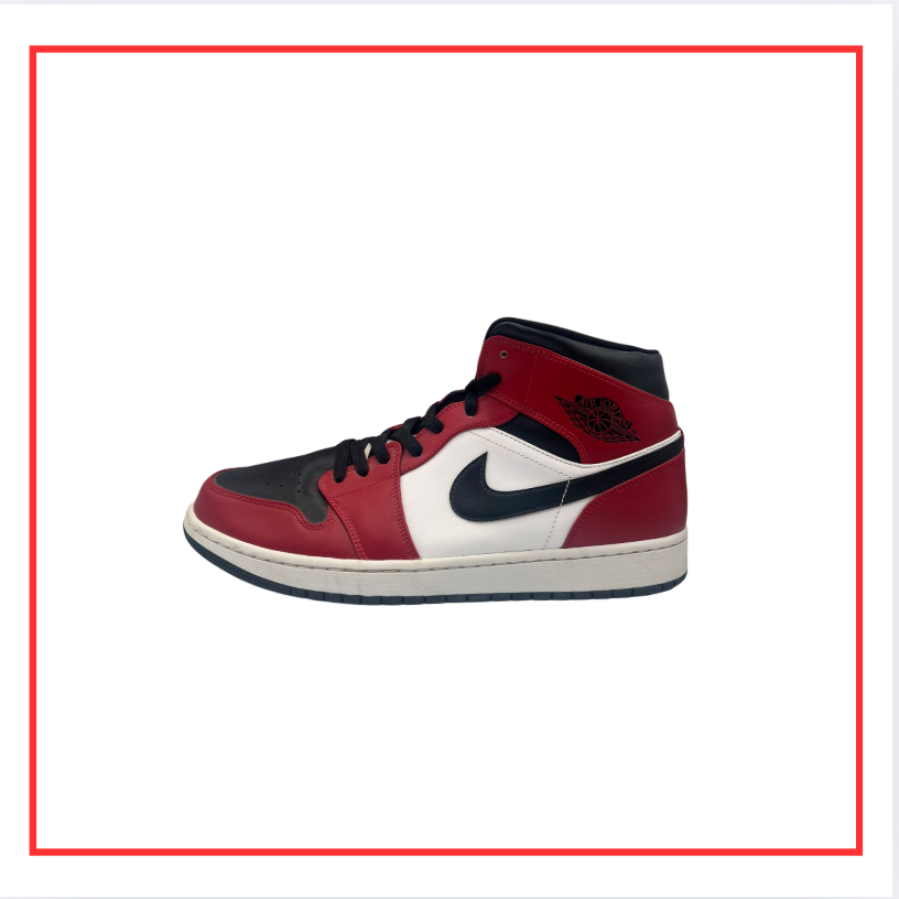 Air Jordan 1 Mid Chicago Black Toe (Preloved) UK 11