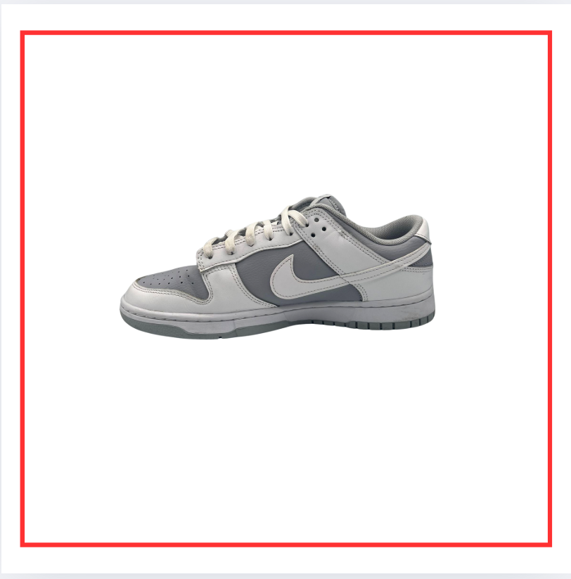 Nike Dunk Low White Grey (Preloved) UK 9