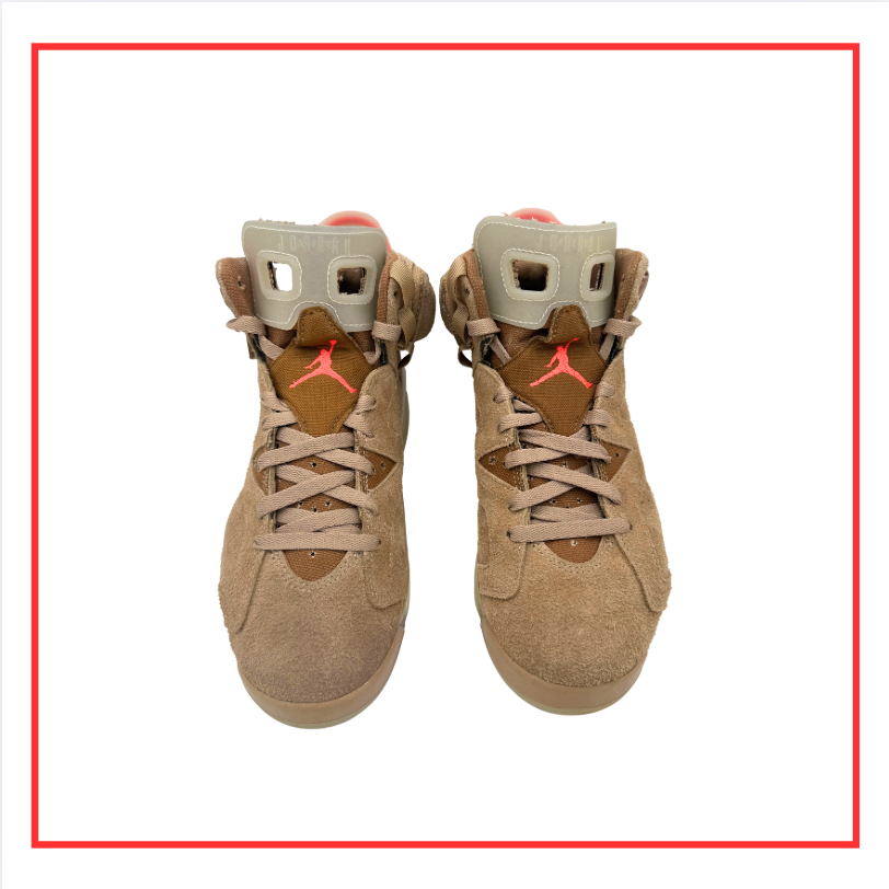 Travis Scott x Air Jordan 6 Retro British Khaki (Preloved) UK 7