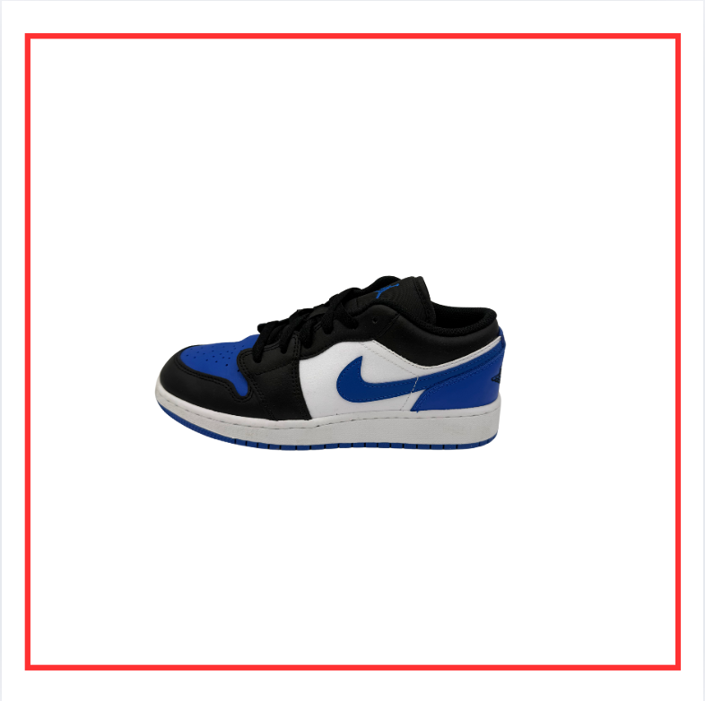 Air Jordan 1 Low Alternate Royal Toe (2021) (Preloved) UK 4.5