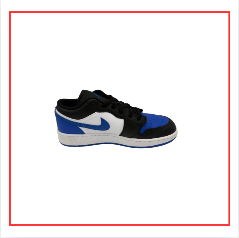 Air Jordan 1 Low Alternate Royal Toe (2021) (Preloved) UK 4.5
