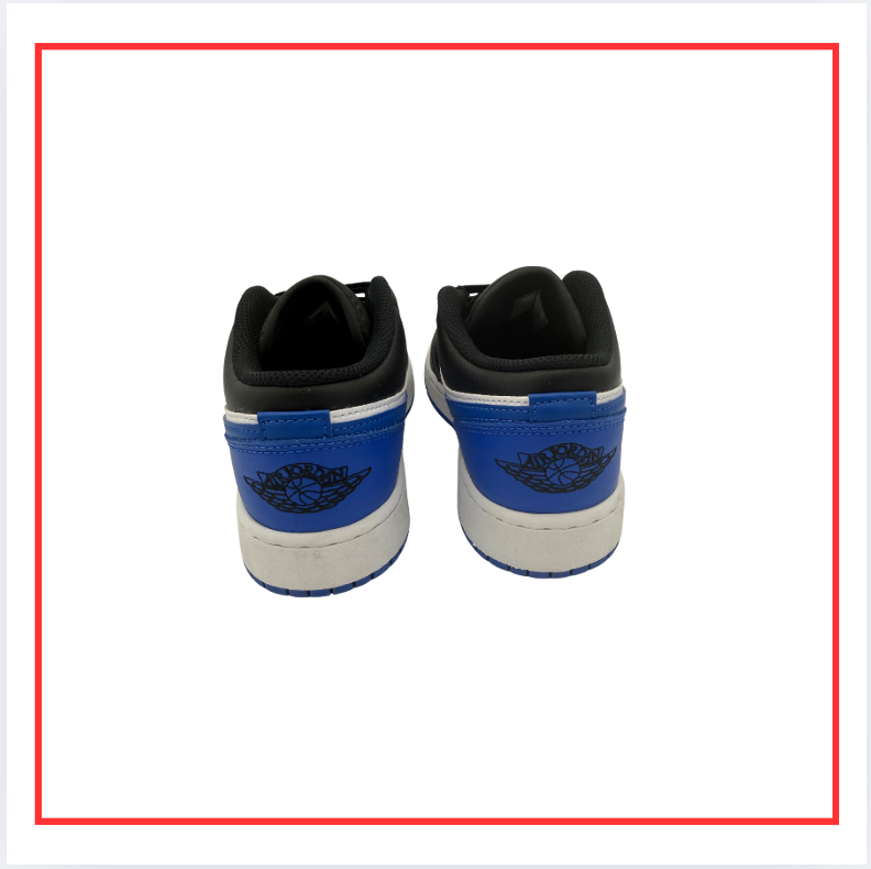 Air Jordan 1 Low Alternate Royal Toe (2021) (Preloved) UK 4.5
