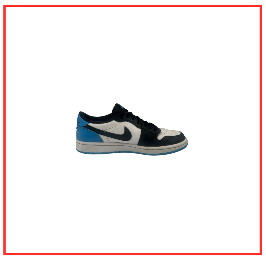 Air Jordan 1 Low OG Black Dark Powder Blue (W) (Preloved) UK 4.5