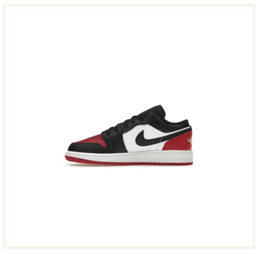 Air Jordan 1 Low Bred Toe 2.0 (GS)