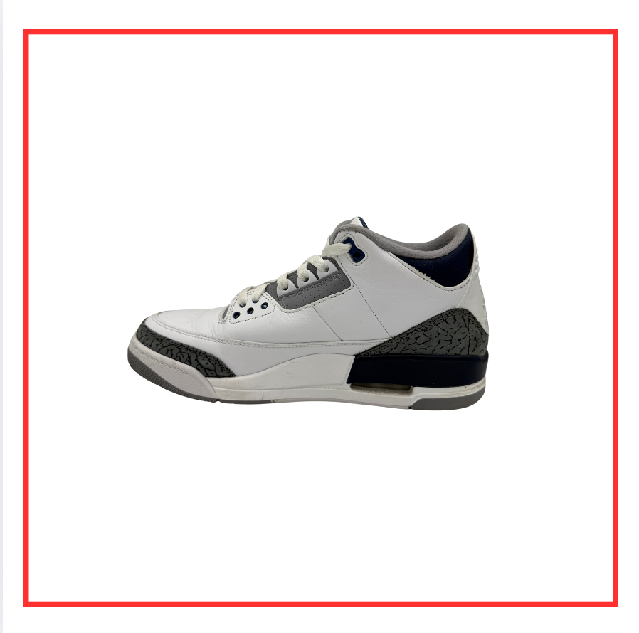 Air Jordan 3 Retro Midnight Navy (Preloved) UK 8