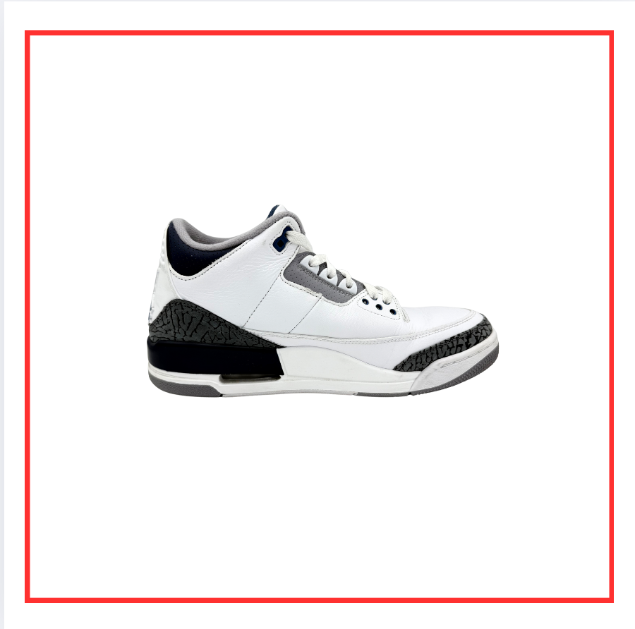 Air Jordan 3 Retro Midnight Navy (Preloved) UK 8