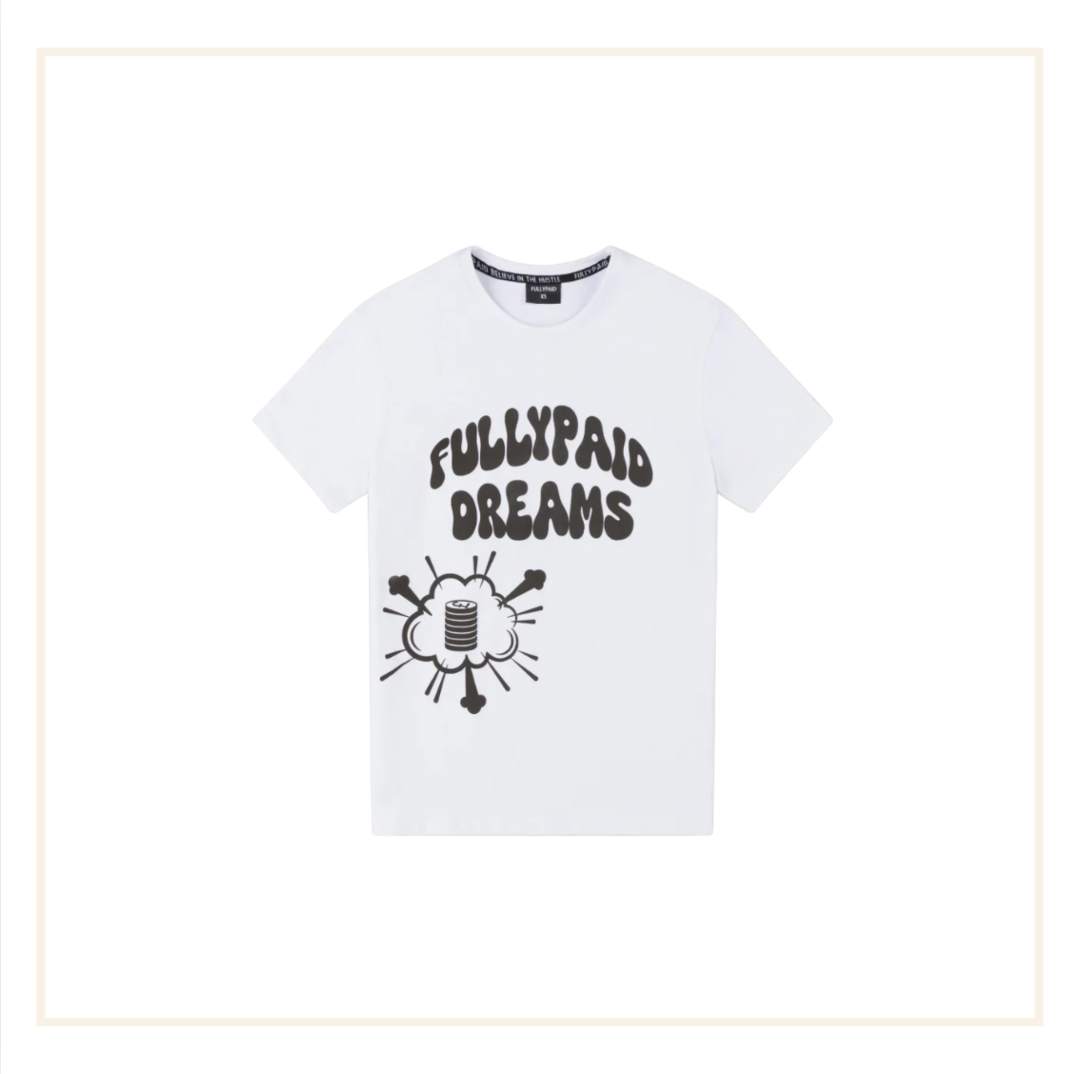 FullyPaid Dreams White Black T-Shirt