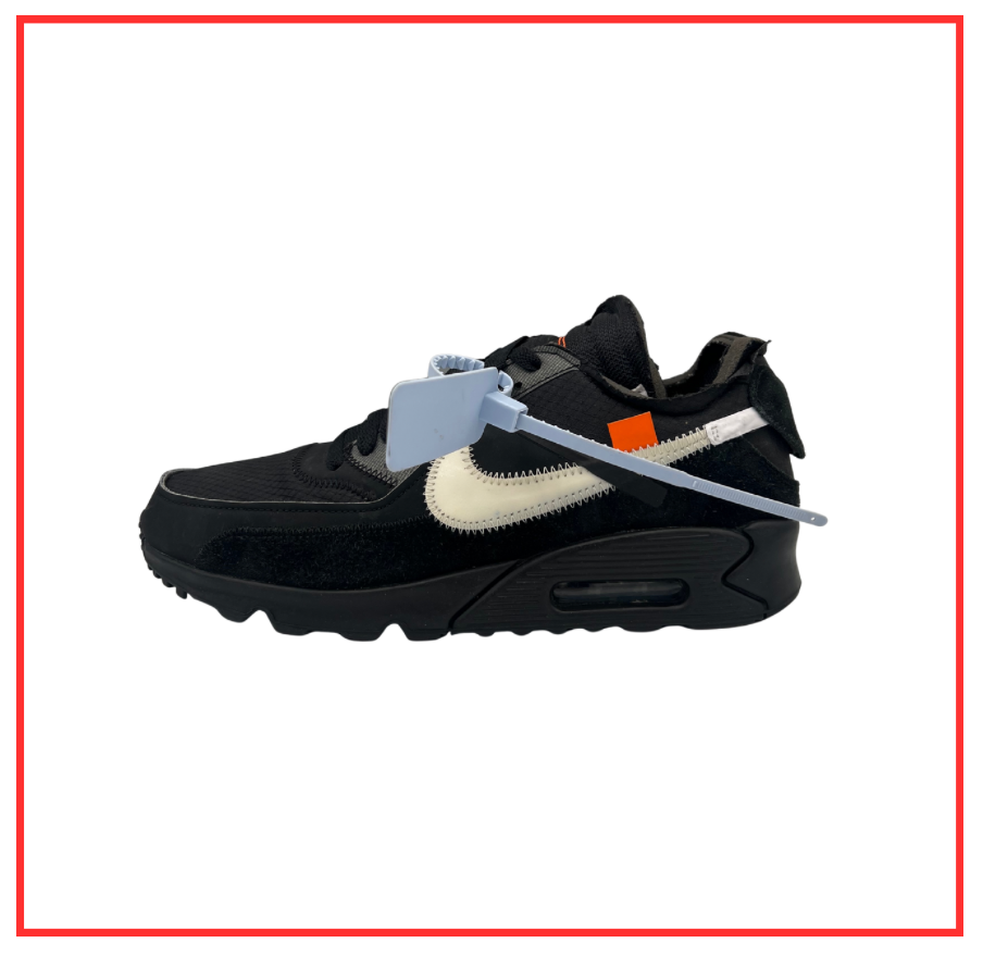 Off-White™️ x Nike Air Max 90 Black (Preloved) UK 8