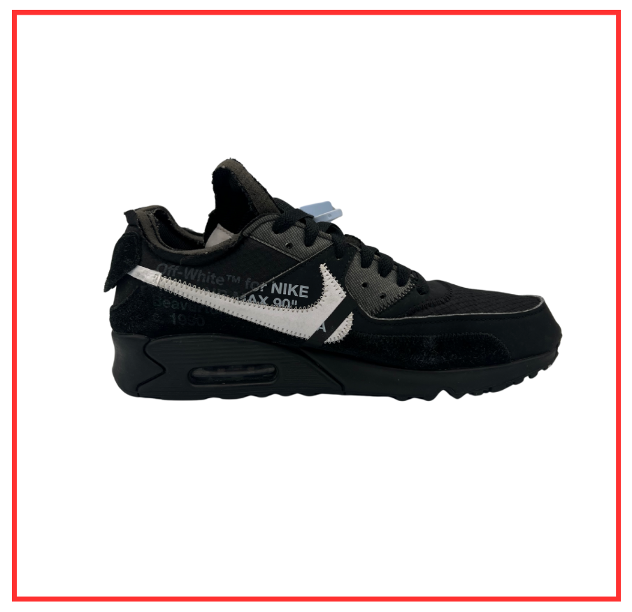 Off-White™️ x Nike Air Max 90 Black (Preloved) UK 8