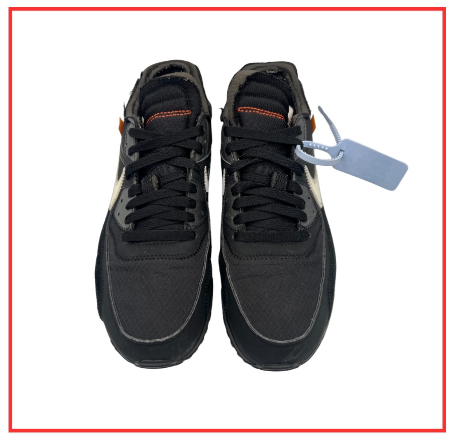 Off-White™️ x Nike Air Max 90 Black (Preloved) UK 8
