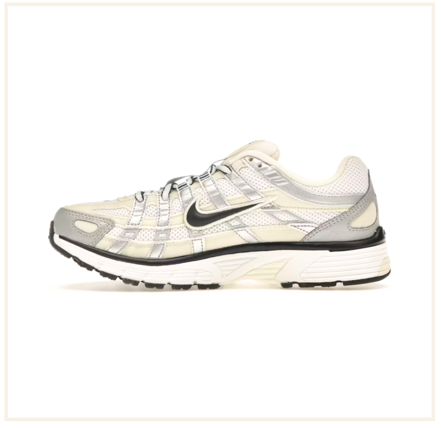 Nike P-6000 Coconut Milk Metallic Silver (W)