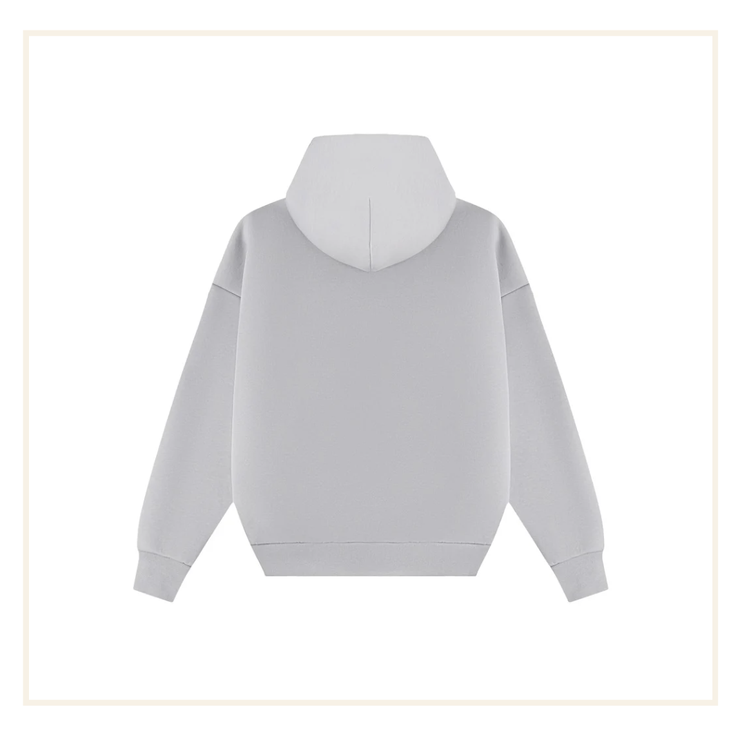 Galore 630 GSM Arctic Grey Zip Hoodie