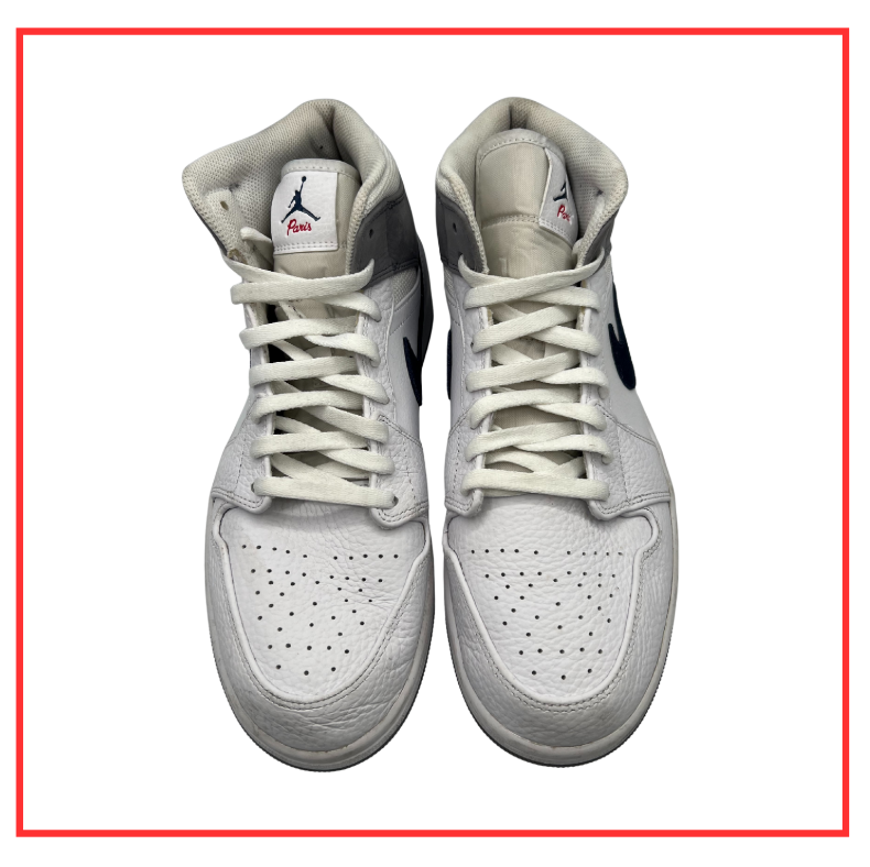 Air Jordan 1 Mid Paris White (2022) (Preloved) UK 10