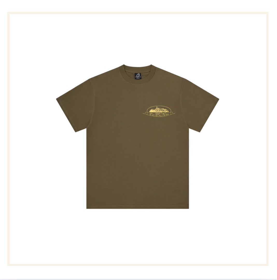 Santan Dave x Corteiz HITM Khaki Tee