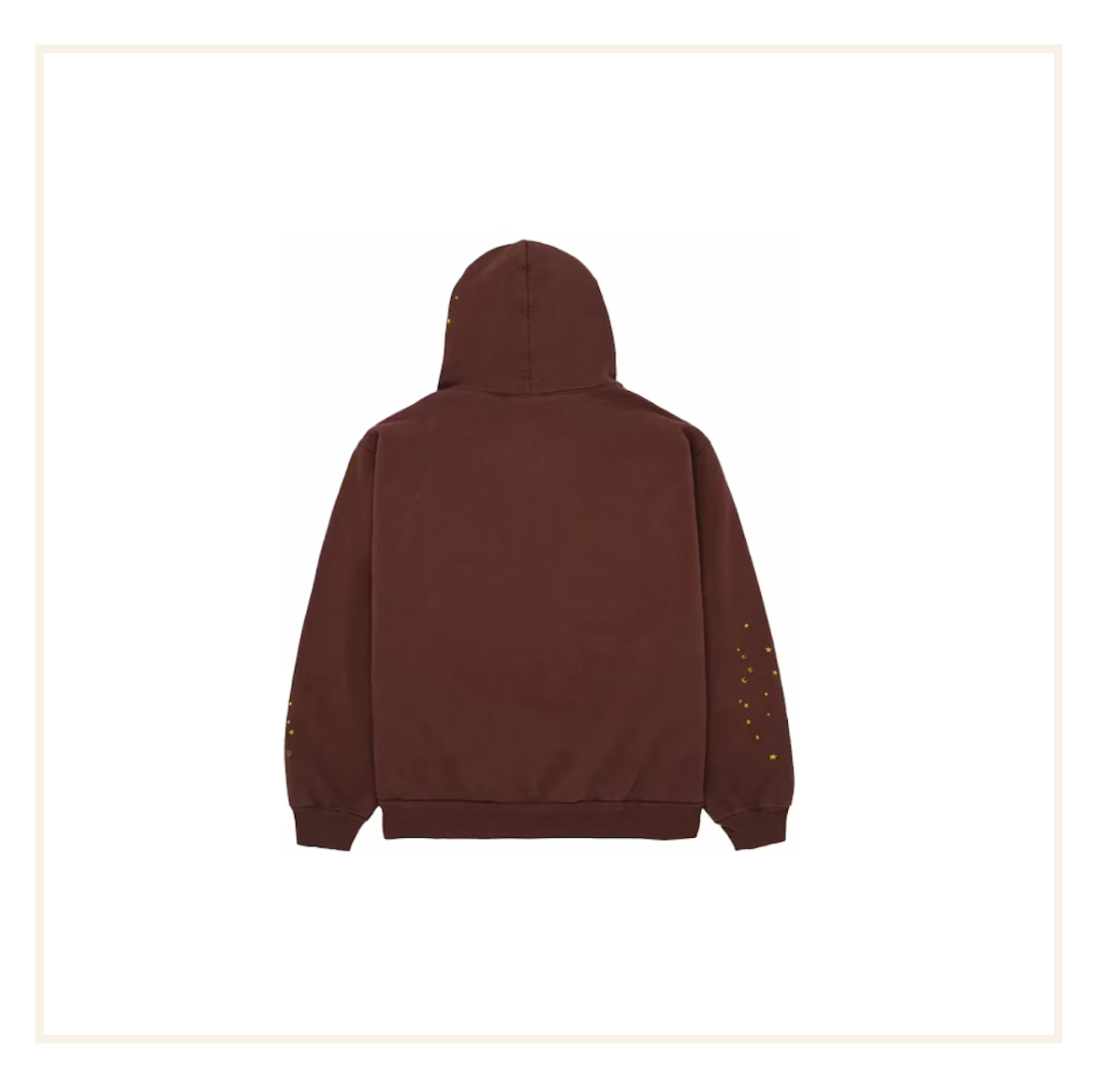 Sp5der OG Web Hoodie/Jogger Brown (Full Set)