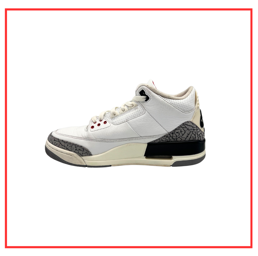 Air Jordan 3 Retro White Cement (Preloved) UK 8